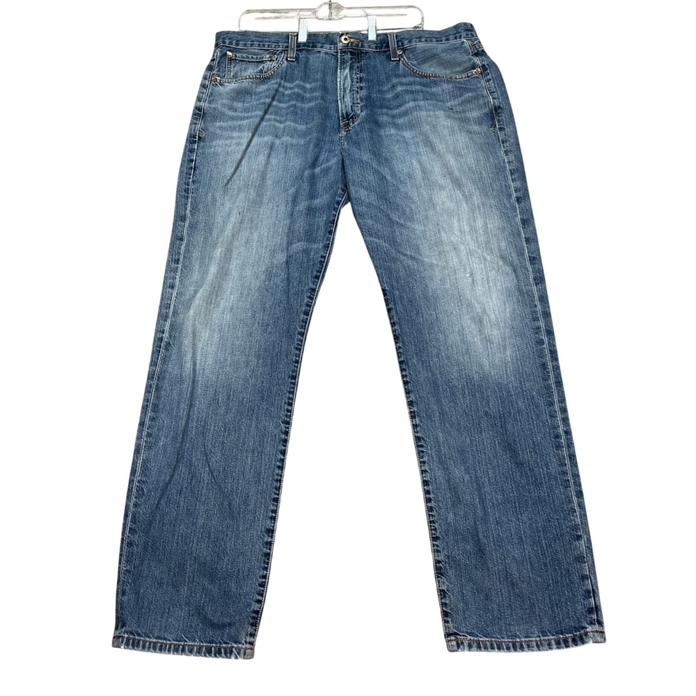 Lucky Brand 329 Classic Straight Jeans Mens 38x32 Medium Wash 5 Pocket Denim EUC